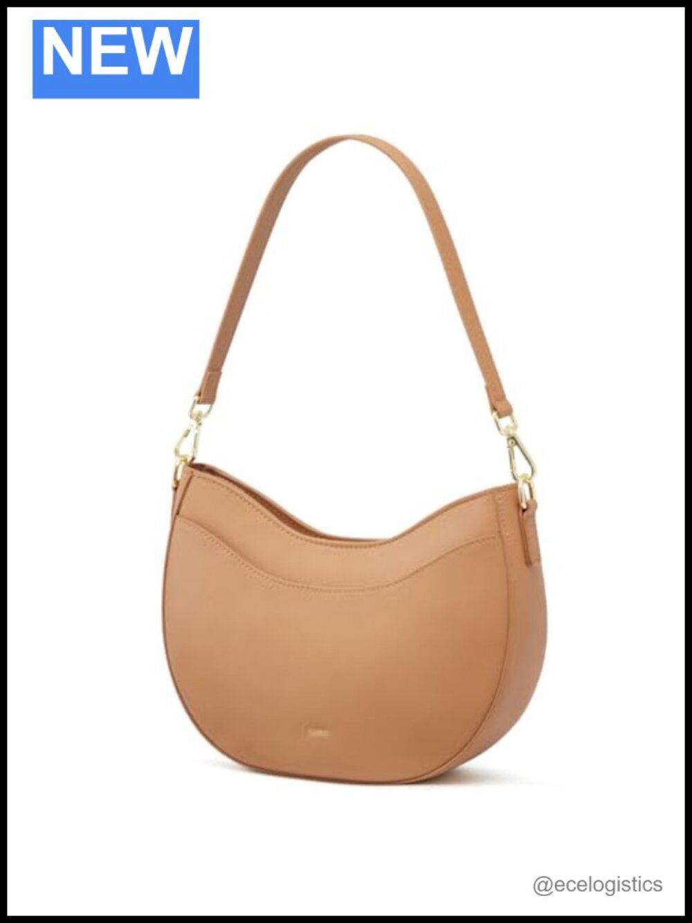 Genuine Leather Crossbody Hobo Bag for Women - Adjustable Strap Purse